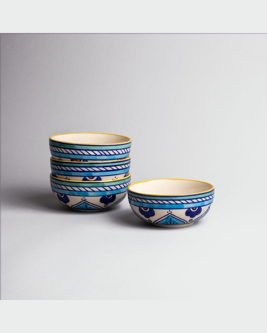 Versatile Multicolor Ceramic Serving Bowls | 4 x 2 inches | 200ml