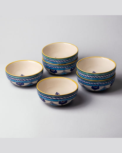 Versatile Multicolor Ceramic Serving Bowls | 4 x 2 inches | 200ml