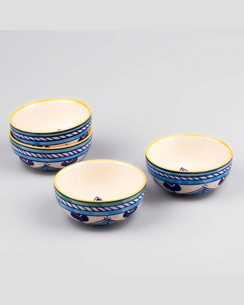 Versatile Multicolor Ceramic Serving Bowls | 4 x 2 inches | 200ml