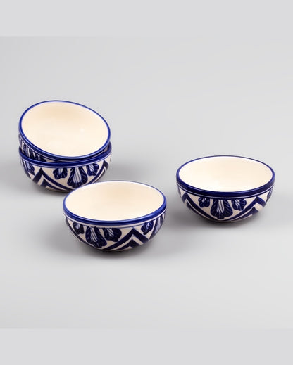 Artistic Mandala Ceramic Serving Bowls | 4 x 2 inches | 200ml