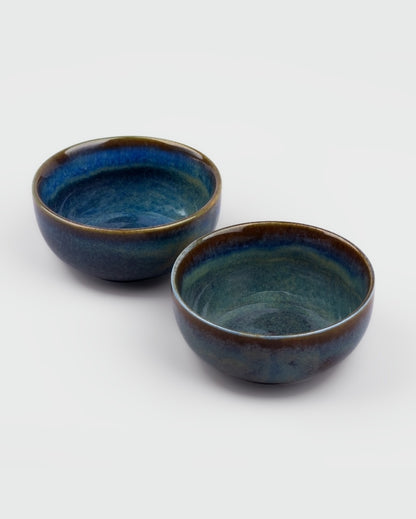 Deep Dark Blue Porcelain Serving Bowls | 4 x 2 inches | 200ml