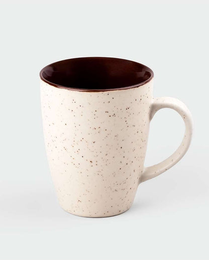 Subtle Beige Brown Ceramic Coffee Mug | 3 x 4 inches | 300ml