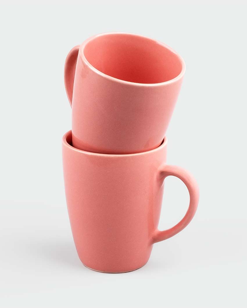 Cozy Charming Pink Ceramic Coffee Mug | 3 x 4 inches | 300ml