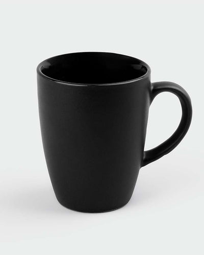 Bold Matte Black Ceramic Coffee Mug | 3 x 4 inches | 300ml