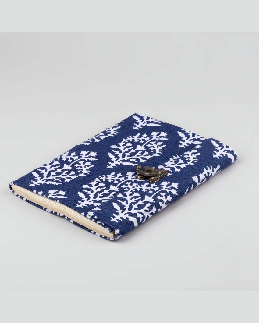 Elegant Blue & White Paper Gift Handmade Diary