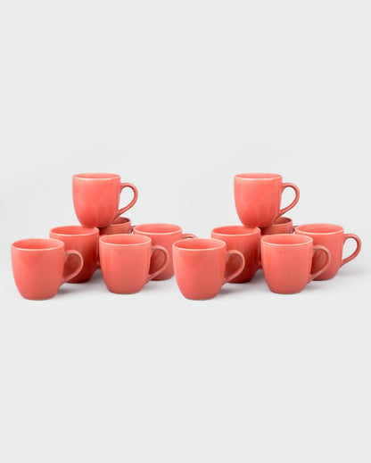 Delightful Pink Ceramic Tea Cups | 3 x 3 inches | 200ml