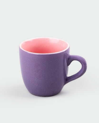 Regal Purple Ceramic Tea Cups | 3 x 3 inches | 150ml