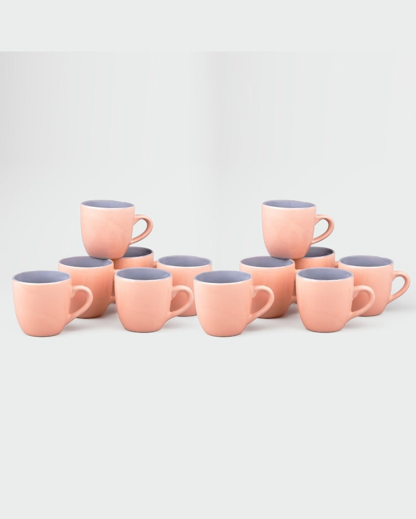 Classic Beige Ceramic Tea Cups | 3 x 3 inches | 150ml