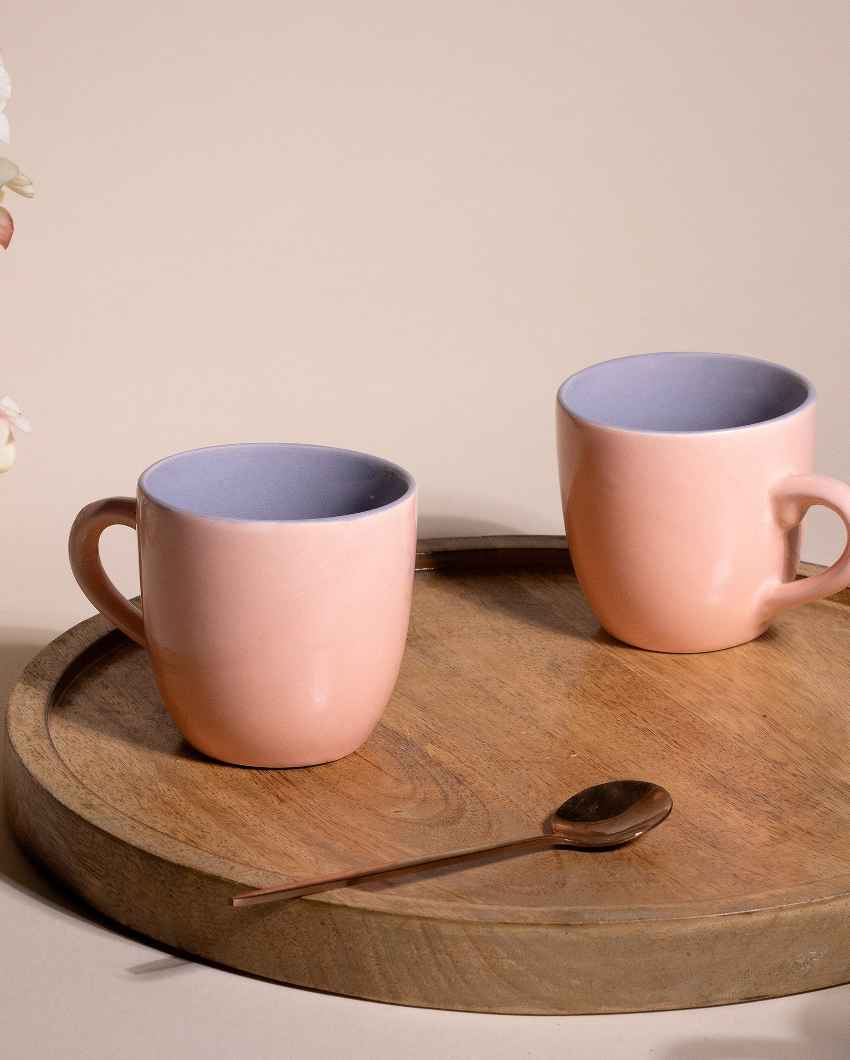 Classic Beige Ceramic Tea Cups | 3 x 3 inches | 150ml