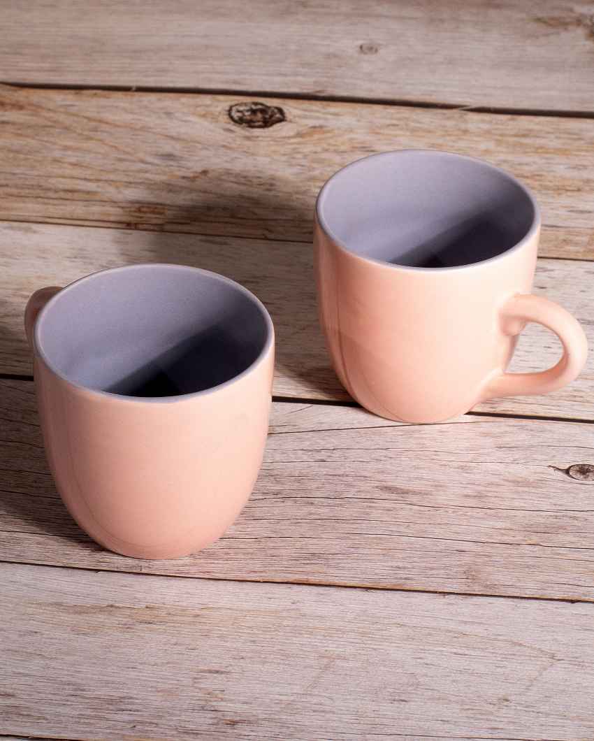 Classic Beige Ceramic Tea Cups | 3 x 3 inches | 150ml