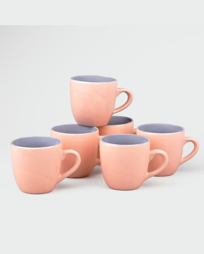 Classic Beige Ceramic Tea Cups | 3 x 3 inches | 150ml