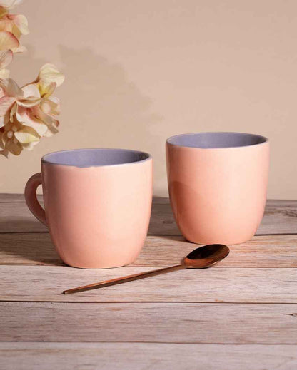 Classic Beige Ceramic Tea Cups | 3 x 3 inches | 150ml