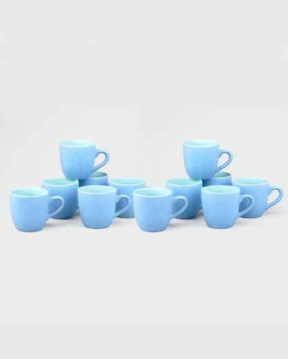 Soothing Light Blue Ceramic Tea Cups | 3 x 3 inches | 150ml