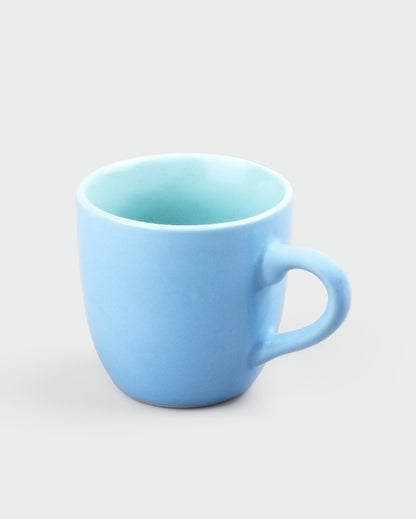 Soothing Light Blue Ceramic Tea Cups | 3 x 3 inches | 150ml