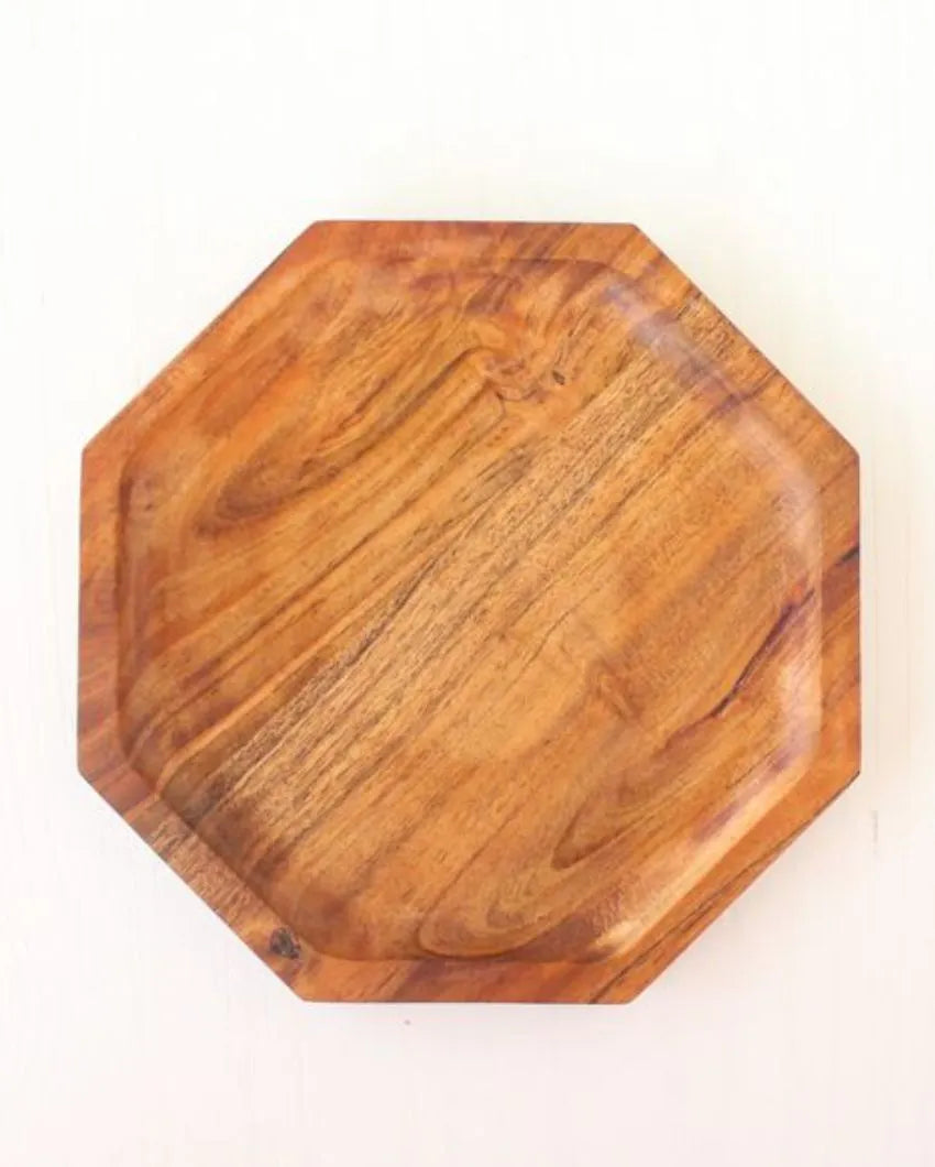 Octagonal Wooden Platter