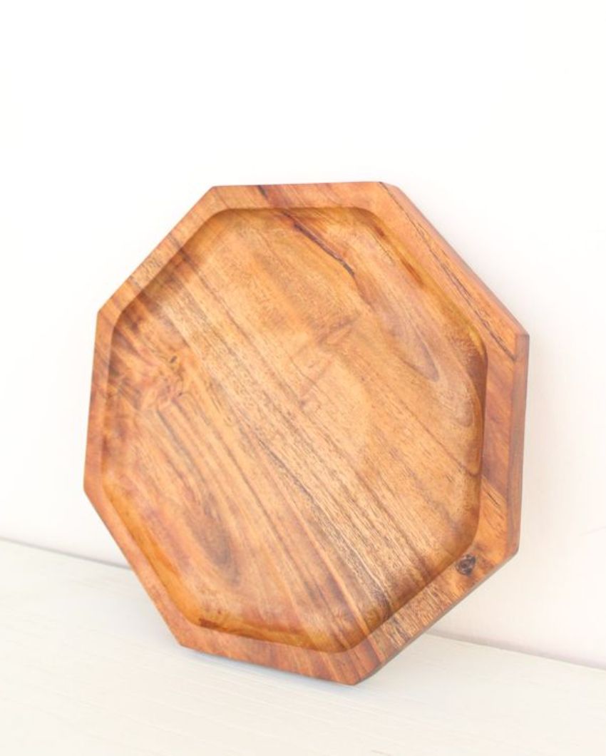 Octagonal Wooden Platter