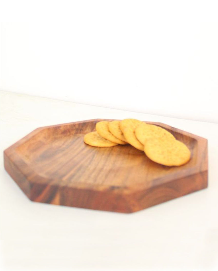 Octagonal Wooden Platter