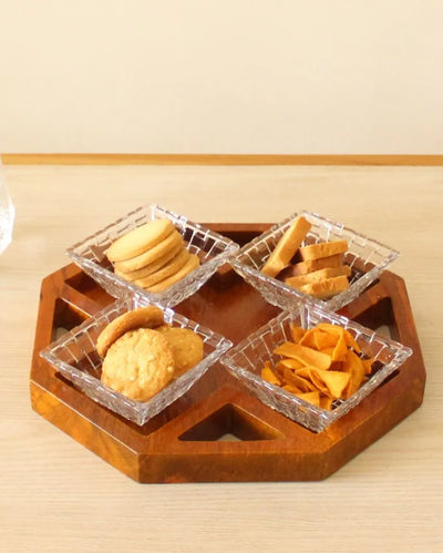 Mango Wood Octagonal Platter 2.0