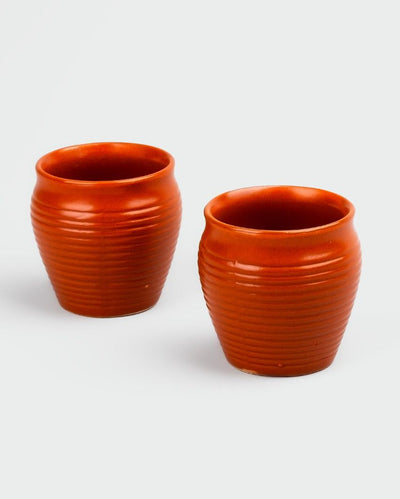 Earthy Kullad Brown Tea & Coffee Cups | 3 x 3 inches | 200ml