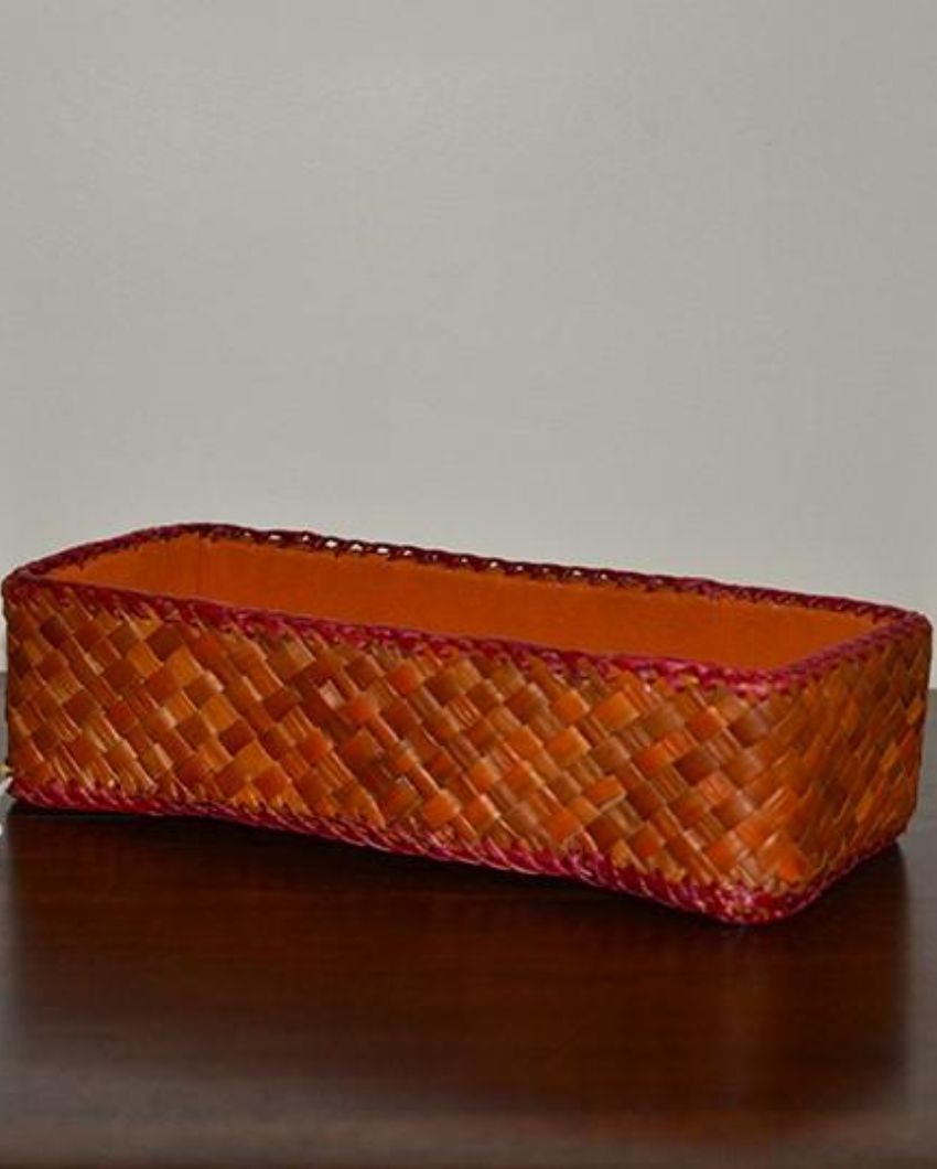 Classy Screw Pine Utility Basket | 8 x 3 x 2 inches