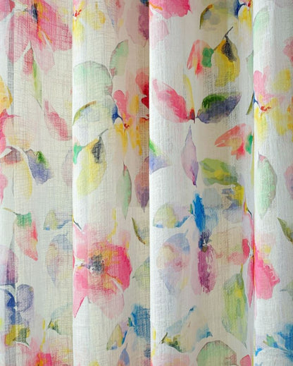 Soft Pastel Curtain for a Serene Setting |  Set of 2