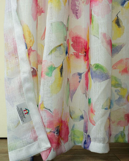 Soft Pastel Curtain for a Serene Setting |  Set of 2