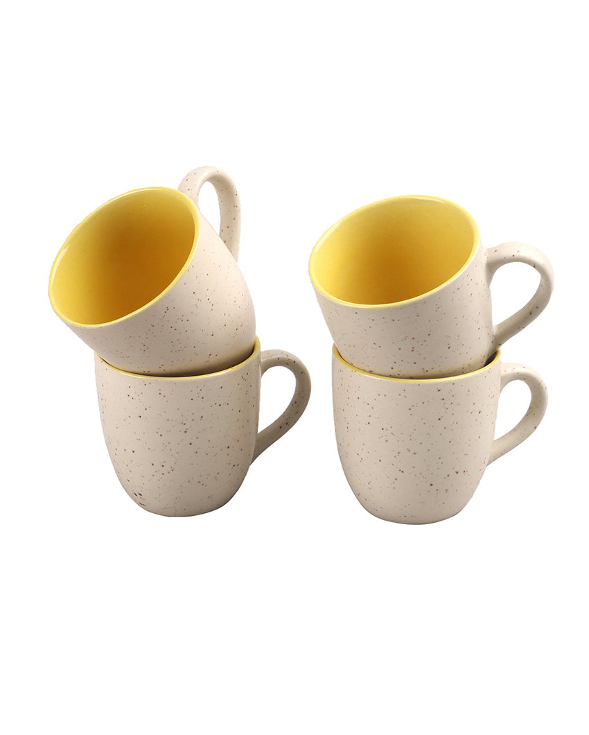 Sleek White Tea & Coffee Cups | 3 x 3 inches | 200ml