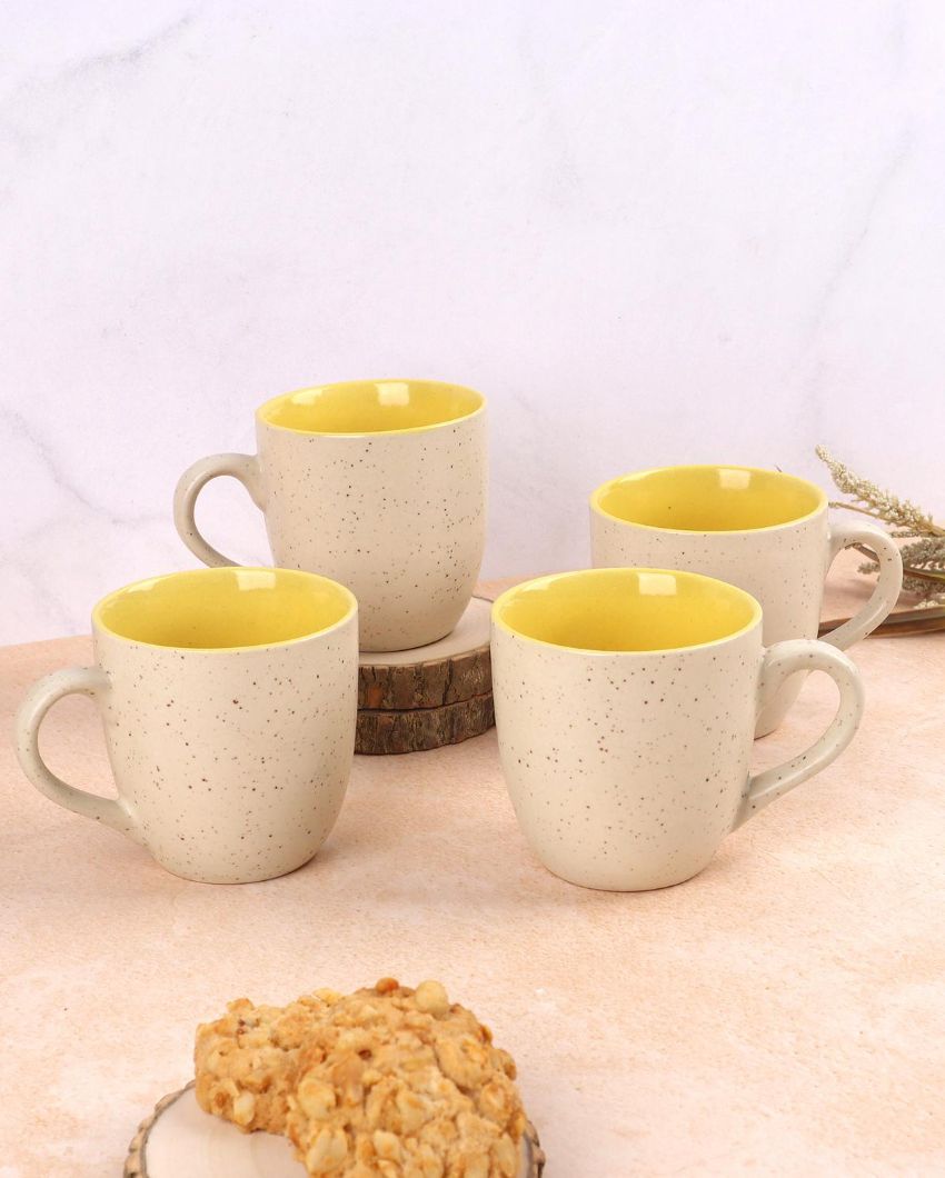 Sleek White Tea & Coffee Cups | 3 x 3 inches | 200ml