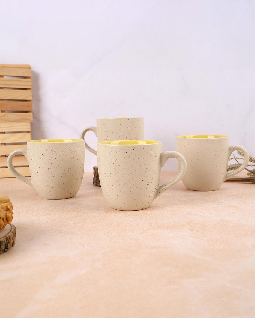 Sleek White Tea & Coffee Cups | 3 x 3 inches | 200ml