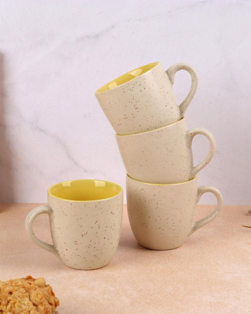 Sleek White Tea & Coffee Cups | 3 x 3 inches | 200ml