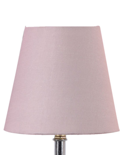 Sophisticated Cotton Square Brown Wood Table Lamp Grey