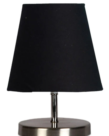 Cotton Round Metal Steel Table Lamp Black