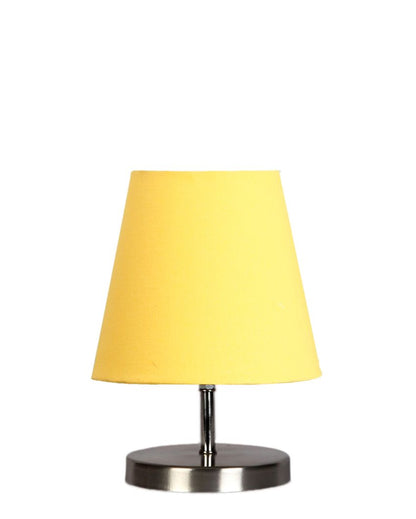 Cotton Round Metal Steel Table Lamp Yellow