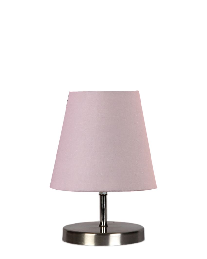 Cotton Round Metal Steel Table Lamp Grey