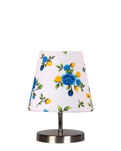 Colorful Cotton Round Metal & Steel Table Lamp