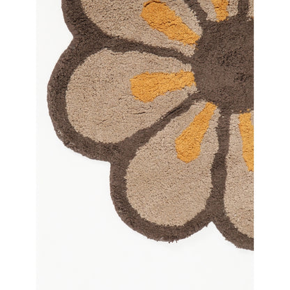 Elegant Multicolor Grey Flower Design Tufted Rug | 2 Feet