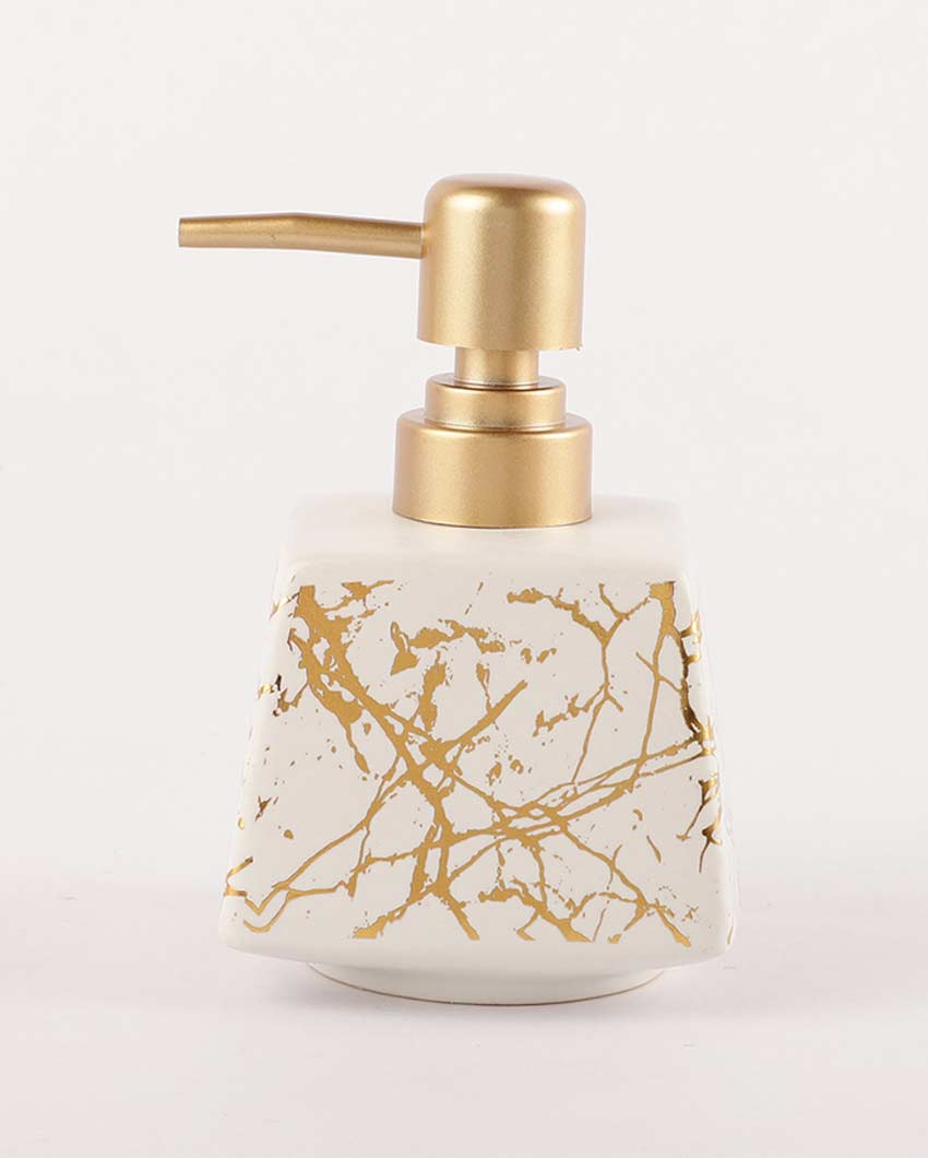 Stylish Design White Finish Soap Dispenser | 4 x 6 inches