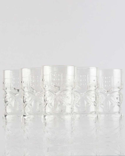 Elegant Design Clear Shade Tall Tiki Glasses | 3 x 7 inches | 400ml