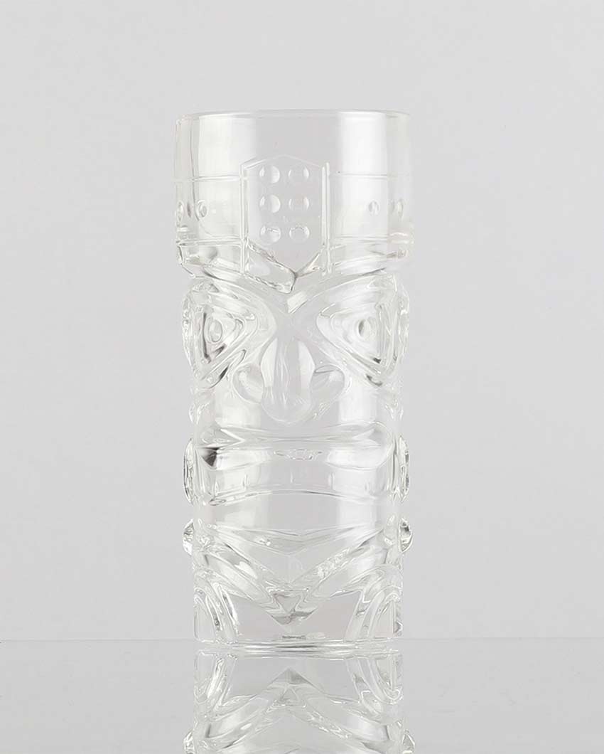 Elegant Design Clear Shade Tall Tiki Glasses | 3 x 7 inches | 400ml