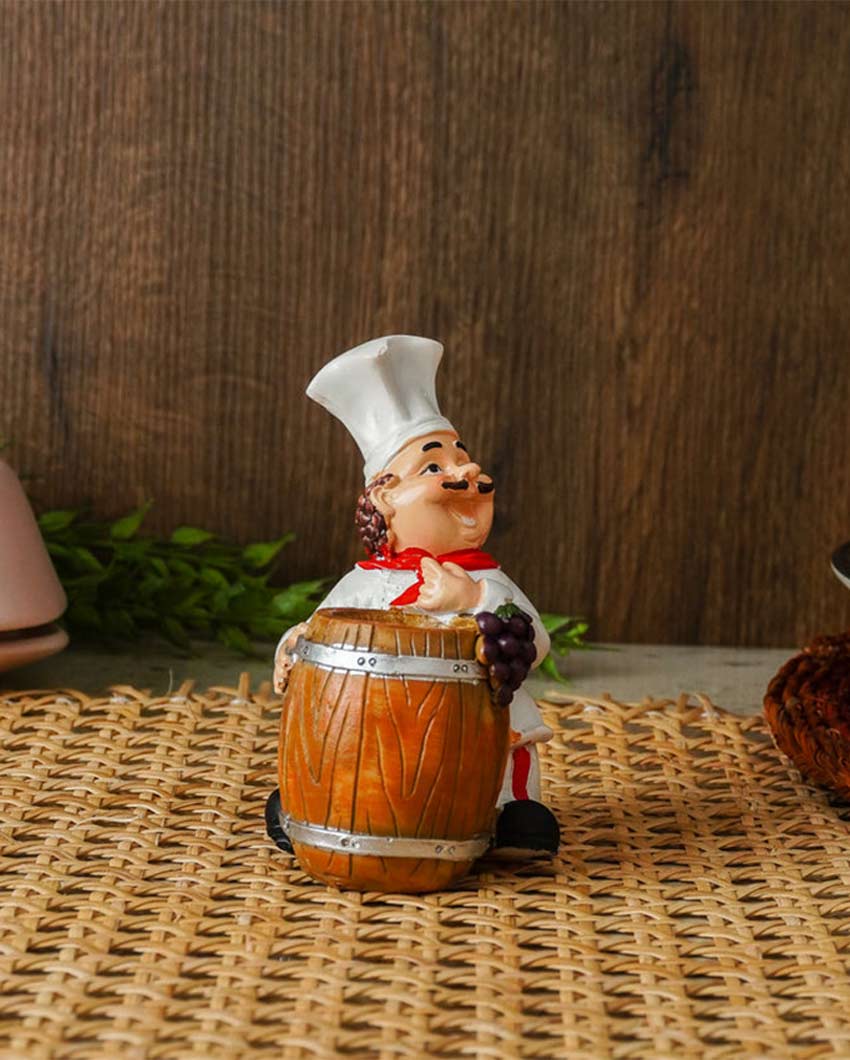 Beautiful Design Brown & White Chef Toothpick Holder | 3 x 4 inches