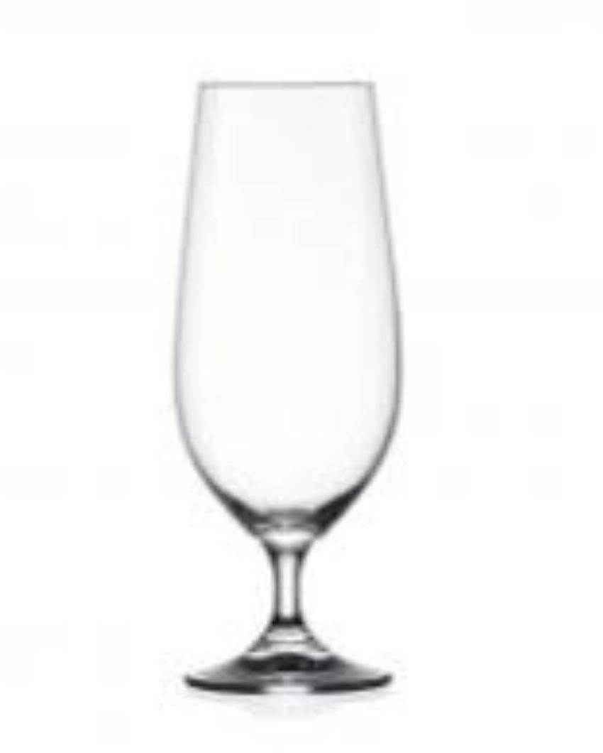 Bohemia Crystal'S Beer Glasses Lead Free | Set Of 6 | 380 ml