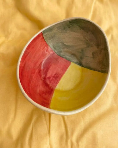 Rainbow Stoneware Bowl | 6 x 5 x 4 inches