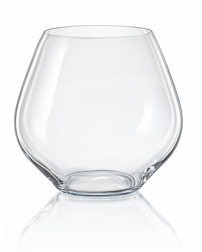 Bohemia Crystal'S Amoroso Stemless Crystal Wine Glasses Lead Free | 580 ml