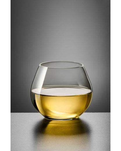 Bohemia Crystal'S Amoroso Stemless Crystal Wine Glasses Lead Free | 340 ml