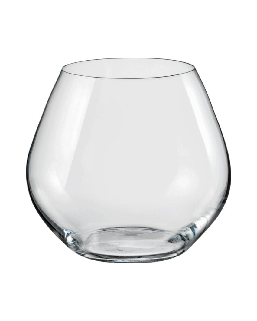 Bohemia Crystal'S Amoroso Stemless Crystal Wine Glasses Lead Free | 340 ml