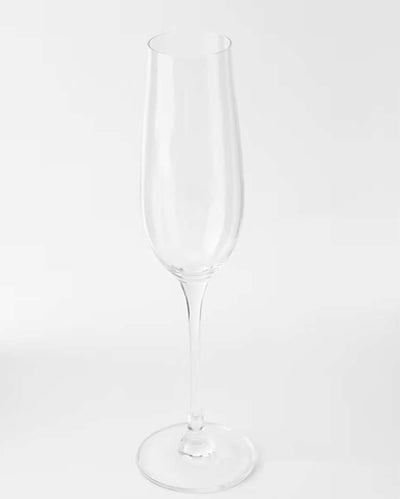 Beautiful Design Transparent Shade Champaign Glasses | Set of 6 | 3 x 9 inches | 230ml