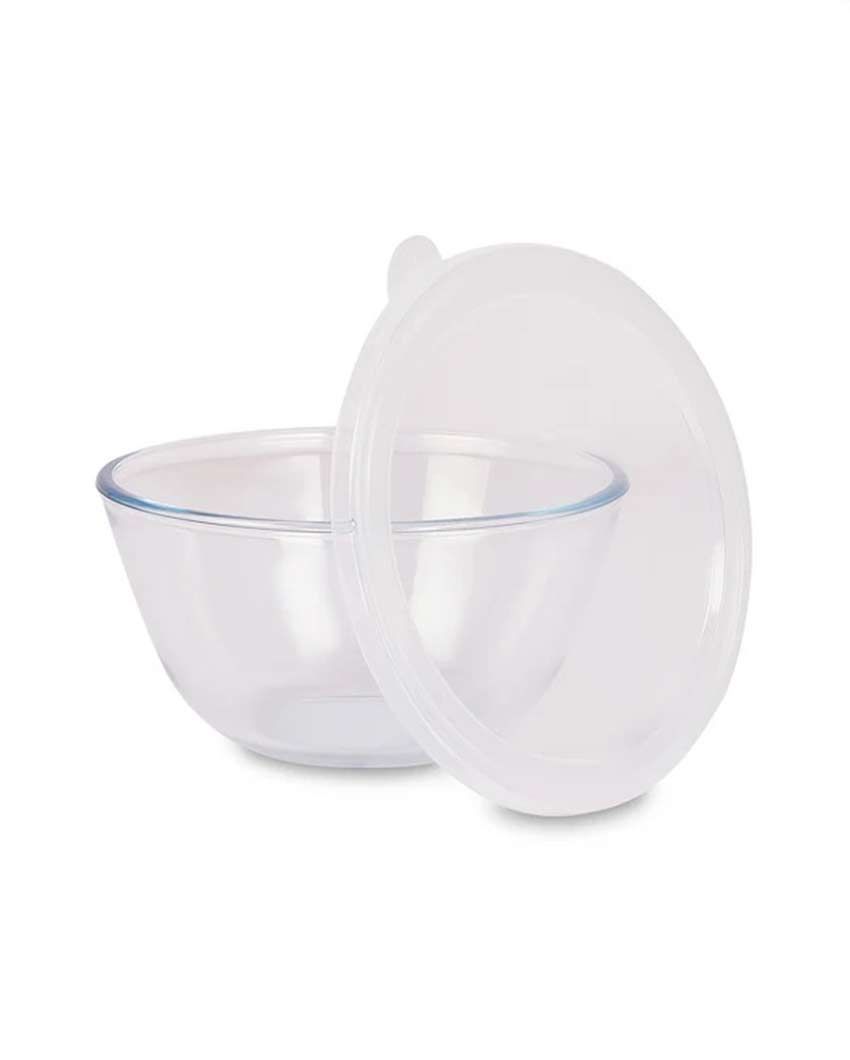 Premium Build Transparent Shade Glass Mixing Bowl