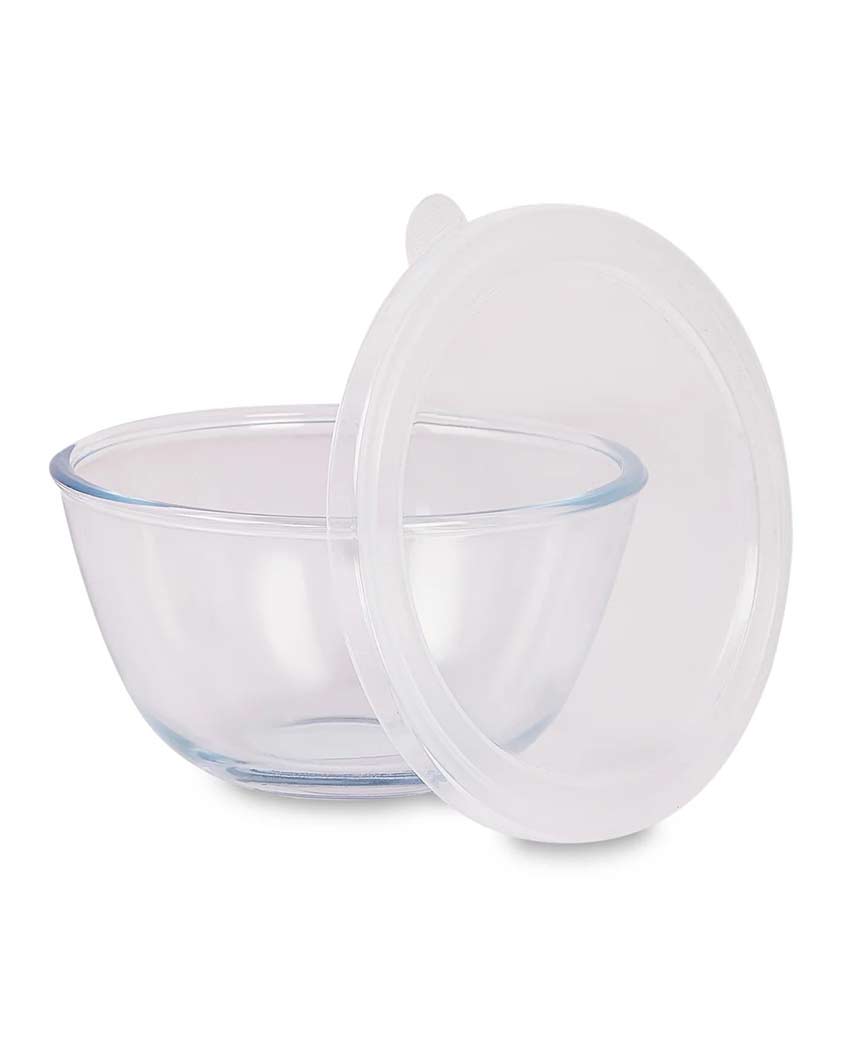 Premium Build Transparent Shade Glass Mixing Bowl