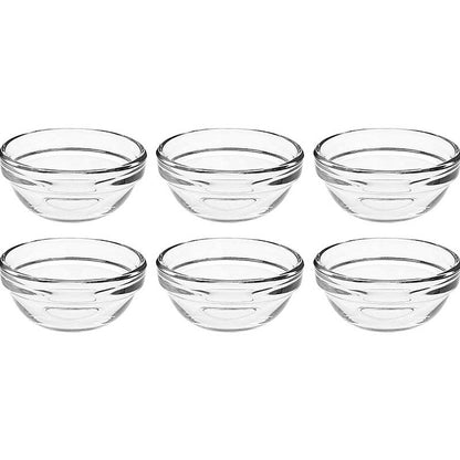 Stackable  Glass Bowls | 75 ml | Set of 6 Default Title