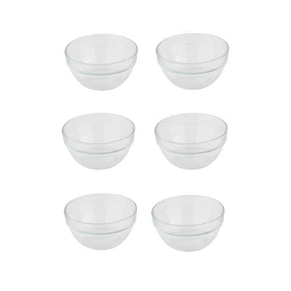 Stackable Glass Bowls | 370 ml | Set of 6 Default Title